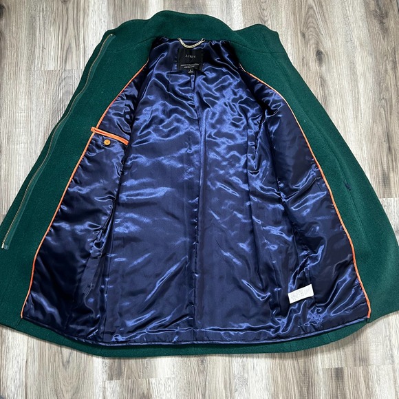 J. Crew Cocoon coat Italian stadium-cloth wool Thinsulate size 2 - Picture 4 of 7
